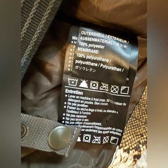 Men’s Burton Ronin 2L Snake Skin Print Snowboard Ski Jacket Size Medium - Picture 10 of 11